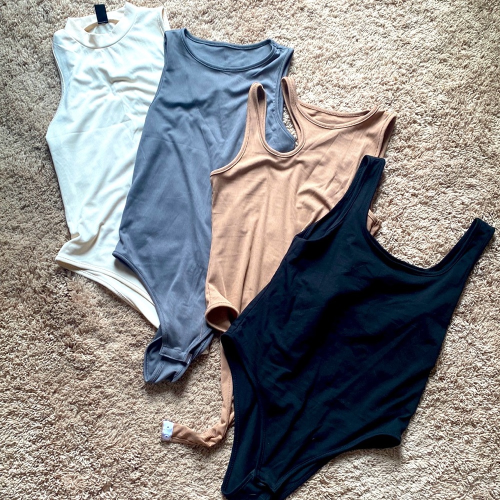 4 bodysuits- size Large